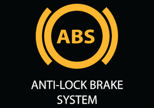 abs anti lock braking system warning light